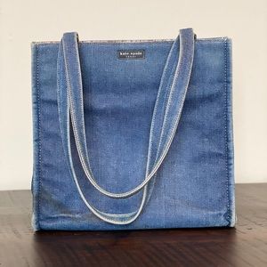 Kate Spade denim shoulder bag, fair condition